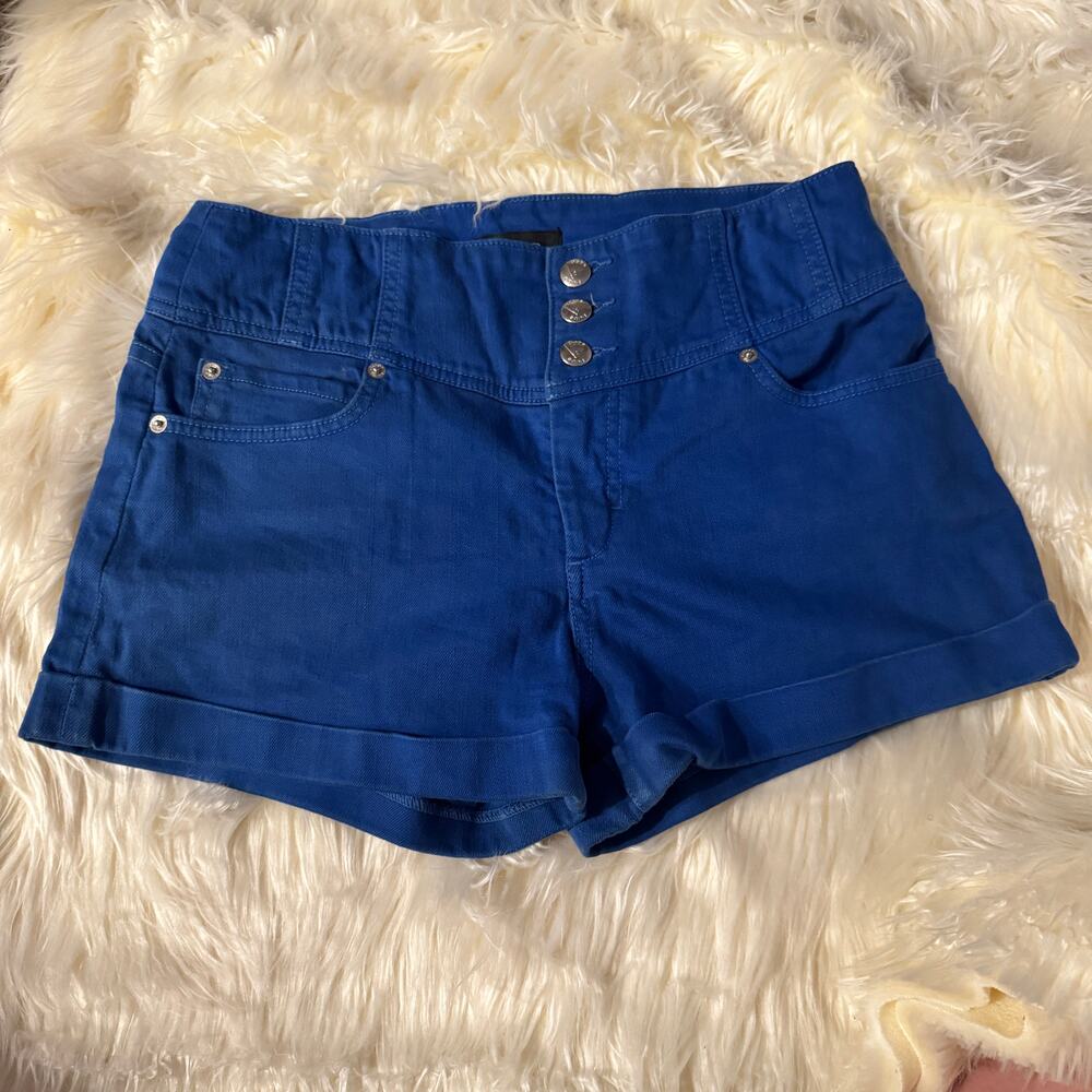 Size 29 Royal Blue BeBe Denim Stretch Shorts